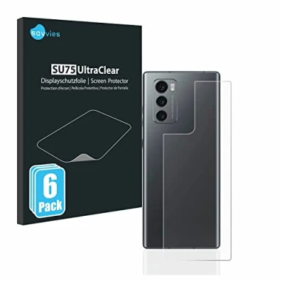 Abbildung von Savvies 6 Stück Schutzfolie für LG Wing (Rückseite) Displayschutz Folie Ultra Transparent