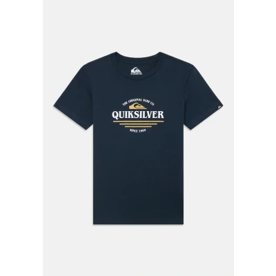 Abbildung von Quiksilver TYPE LINE Youth Unisex Tshirt print für Kinder, Größe: 176, Dark navy