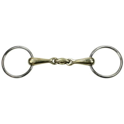 Abbildung von Harry&#039;s Horse Lose Ring gold Messing Doppelgelenk O Link 20mm 14,5 Silber /