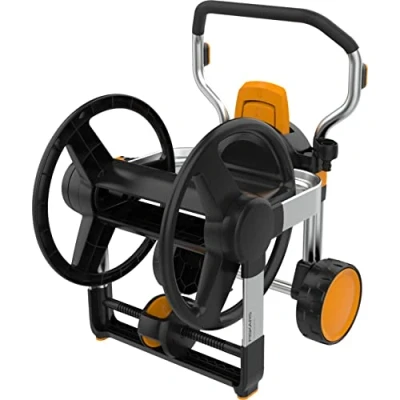 Abbildung von Fiskars Schlauchaufroller Manual XL mit Radern. Exkl. Gartenschlauch