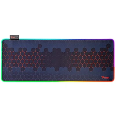 Abbildung von iTek Mauspad RGB E1 Premium Material, rutschfest, maximale Genauigkeit, Beleuchtung mit 12 Modi, 800 x 300 3 mm