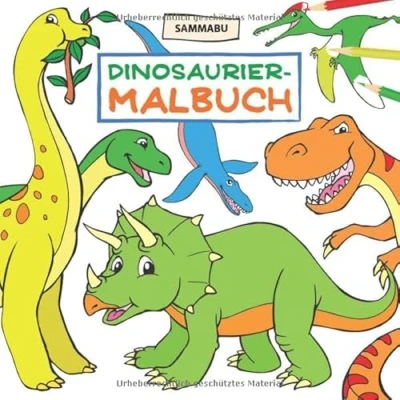 Abbildung von Dinosaurier Malbuch: Das Dino Malbuch für Kinder ab 4 Jahren