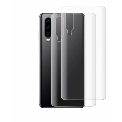 Abbildung von BROTECT 2 Stück Full Cover Schutzfolie für Huawei P30 (Rückseite) Screen Displayschutz Folie [3D Curved, Anti Fingerprint, Kristall Klar]