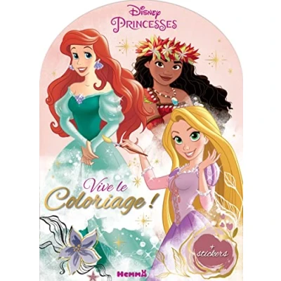 Abbildung von Disney Princesses Vive le coloriage ! (Ariel, Vaiana, Raiponce)