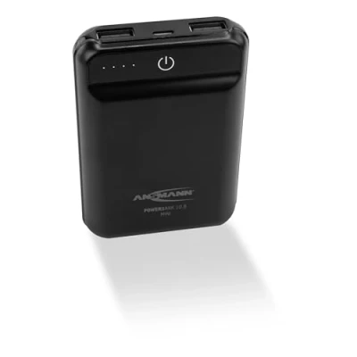 Abbildung von ANSMANN AG Mini Powerbank 10000 mAh/ 2.1A Ausgang, 2 USB Ports, Anzeige mAh (3.7 V)