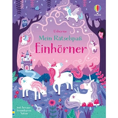 Abbildung von Mein Rätselspaß: Einhörner (Usborne Mitmach Blöcke)