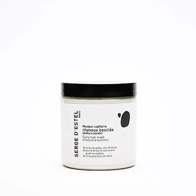 Abbildung von SERGE D&#039;ESTEL PARIS Lockige Haarmaske Pflegende Pflege 100% Vegan Entwirrt und definiert Locken Glänzendes Haar 97% Natürlich, 250 g