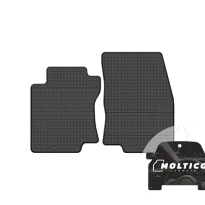 Abbildung von moto MOLTICO Vorne Gummimatten Auto, 2 teiliges Set, Allwetter Gummi Fußmatten mit Rand, Antirutsch &amp; Wasserfest Autoteppiche passend für Nissan X Trail III (2013 2021)
