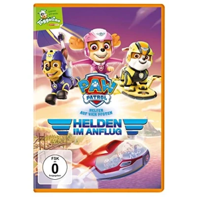 Abbildung von Paw Patrol Helden im Anflug