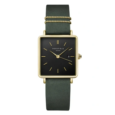 Abbildung von Rosefield BOXY Uhr, Damen, Größe: One Size, Forest green