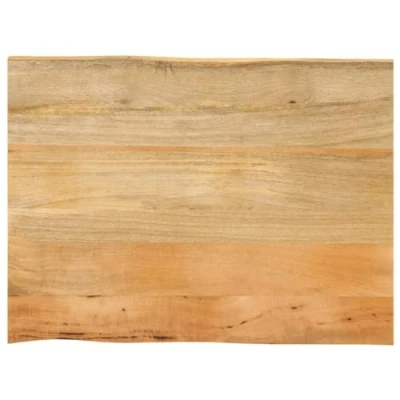 Abbildung von vidaXL Tischplatte, Holztischplatte mit Baumkante, Ersatztischplatte für Couchtisch Beistelltisch Esstisch, Holzplatte, Massivholz Mango