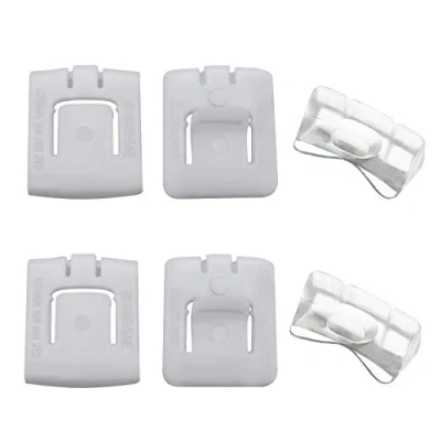 Abbildung von Be In Your Mind 6Pcs Seat Rail Runner Slider Führungsclips Gleitstück Kit 435881203A 171881213B Kunststoff Sitzschnallen Befestigungsclips Kompatibel mit MK1 MK2 MK3 Golf 191881213