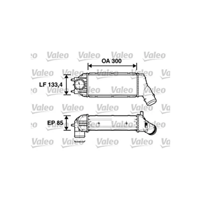 Abbildung von VALEO 817638 Ladeluftkühler Aluminium PEUGEOT: 307 SW
