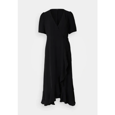 Abbildung von ONLY Mette WRAP MIDI Freizeitkleid, Damen, Größe: XS, Black