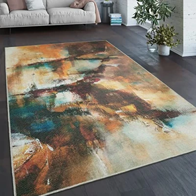 Abbildung von Paco Home Teppich &quot;Marseille 935&quot;, rechteckig, 4 mm Höhe, Kurzflor, modernes abstraktes Design