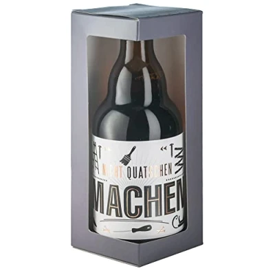 Abbildung von Jack&#039;s Bierflasche Heimwerker/Handwerker &quot;NICHT QUATSCHEN/MACHEN&#039;&#039; mit Geschenkverpackung 0,33 l/Männergeschenk/Zum Geburtstag/Party/