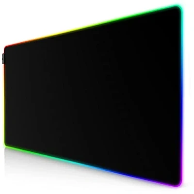 Abbildung von Titanwolf XXXL RGB Gaming Mauspad 1200 x 600 mm Mousepad LED Multi Color 7 Farben Plus 4 Effektmodi für Präzision und Geschwindigkeit Gummierte Unterseite abwaschbar