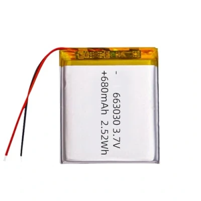 Abbildung von Lithium Polymer Akku 3.7V 680mAh 663030 Wiederaufladbarer Lipo Ion für RC Drohne Flugzeug Zubehörteil