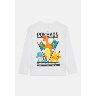 Abbildung von Name it Nkmast Pokemon LONG Sleeve Langarmshirt für Kinder, Größe: 122/128, Bright white