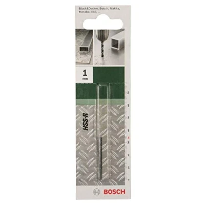 Abbildung von Bosch Metallbohrer HSS R rollgewalzt (2 Stück, Ø 1 mm)