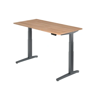 Abbildung von Hammerbacher Schreibtisch XBHM16 Nussbaum/Graphit