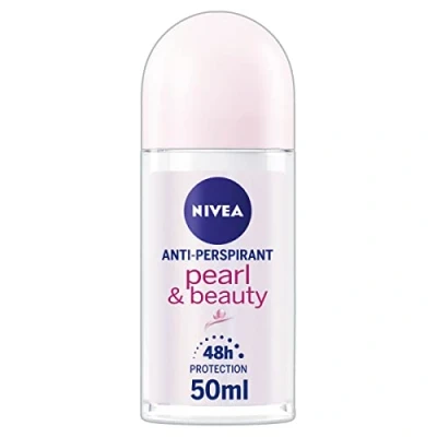 Abbildung von NIVEA Pearl &amp; Beauty Anti Transpirant Deo Roll On (50 ml, 6er Pack), Frischer Duft für Damen, Verpackung kann abweichen