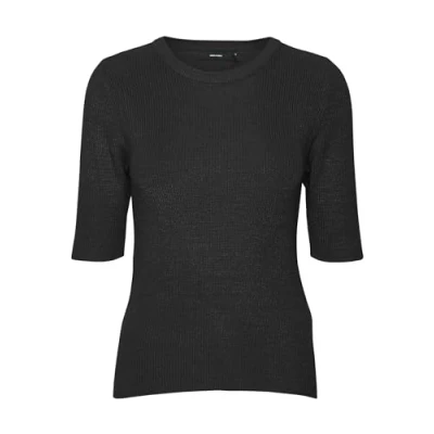Abbildung von Vero Moda Vmnewlexsun Tshirt basic, Damen, Größe: Small, Black