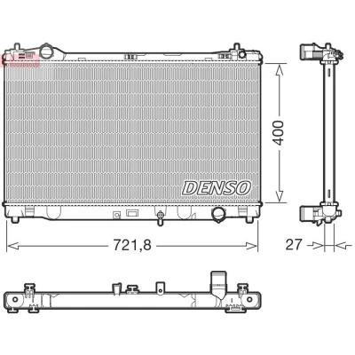 Abbildung von Kühler, Motorkühlung DENSO DRM51021