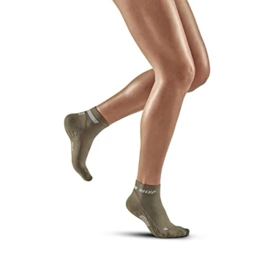 Abbildung von CEP Compression THE RUN LOW CUT MADE IN Germany Sportsocken, Damen, Größe: 40 42, Olive