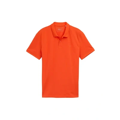 Abbildung von TOM Tailor Denim Poloshirt, Herren, Größe: Small, Tomato red