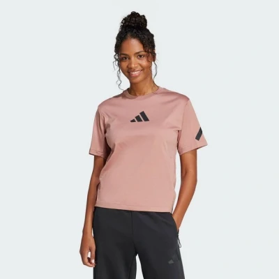 Abbildung von adidas Sportswear Z.N.E. TEE Tshirt print, Damen, Größe: XS, Warm clay