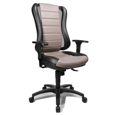 Abbildung von Topstar HE30PS103 Bürostuhl Head Point RS inklusive Armlehnen, zweifarbige Polsterung grau / schwarz