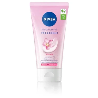 Abbildung von Nivea Waschcreme Pflegend Trockene &amp; Sensible HAUT Feuchtigkeitspflege, Größe: 150 ml,