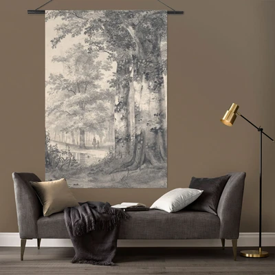 Abbildung von Art for the home Wandbild &quot;Vintage Wald&quot;, (1 St.), Wandteppich XL