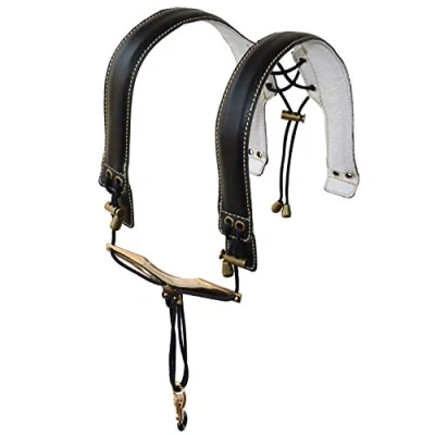 Abbildung von adorence Saxophon GurtHandgefertigter, Stressfreier, Verlängerter Schultergurt für Saxophon, Tenor, Alt und Bariton Schwarz