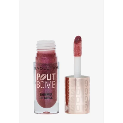 Abbildung von Revolution, Pout Bomb Shimmer Gloss, Hochglanz Lipgloss mit Hyaluronsäure &amp; Vanilleduft, Berry Lustre