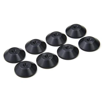 Abbildung von PrecisionGeek Lautsprecher Pads aus Aluminium, konische Form, 20 mm Durchmesser, für HiFi Ständer, Lautsprecher, Soundbar, 8 Stück