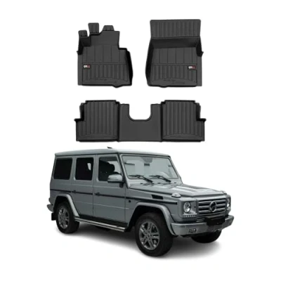 Abbildung von OMAC Gummi Fußmatten kompatibel mit Mercedes G Klasse W463 1990 2018 Premium TPE Automatten