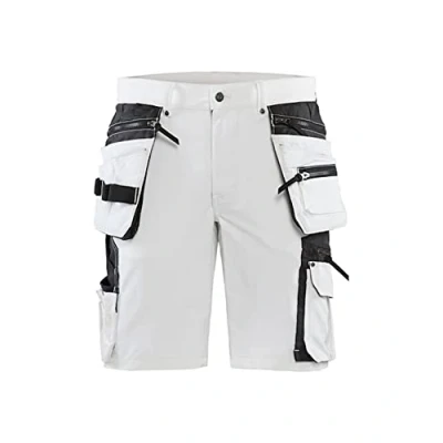 Abbildung von Blaklader 108816451098C52 4 Wege Stretch Maler Shorts, Weiß/Dunkelgrau, Größe C52