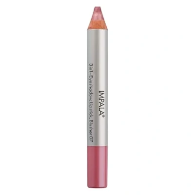Abbildung von Impala 3 in 1 Jumbo Stift Lidschatten, Lippenstift und Rouge Geschmeidige Textur Lange Lebensdauer Intensive Farben Farbe 07 Rosa