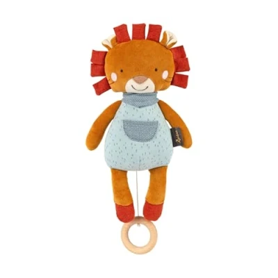 Abbildung von SIGIKID Spieluhr mit Wunschmelodie personalisierbar Geschenk zur Geburt oder Taufe für Babys von an geeignet türkis/Löwe,Onesize,türkis/Löwe