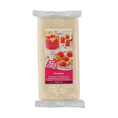 Abbildung von FunCakes Mandelhaltige Zuckermasse (holländisches Marzipan) Natural (1:4): Rollfertig, Einfach zu verwenden, Perfekt zum Dekorieren von Kuchen, Halal, koscher und glutenfrei. 1 kg.
