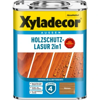 Abbildung von Xyladecor Holzschutz Lasur, Walnuss, 750ml