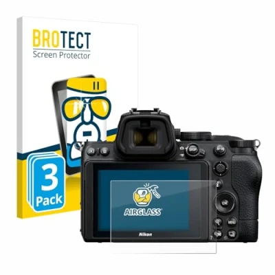 Abbildung von BROTECT Schutzglas für Nikon Z 5 (3 Stück) Schutzfolie Panzer Folie Glas [Extrem Kratzfest 9H, Anti Fingerprint, Ultra Transparent]