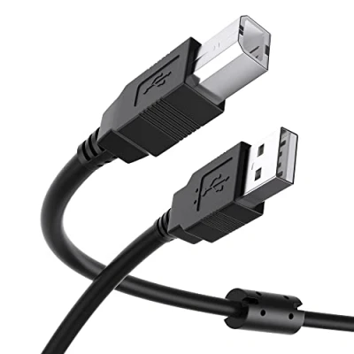 Abbildung von DigitalLife 1,8 m USB A zu B MIDI Interface Kabel für Keyboard, Controller, Synthesizer, Audio und mehr, kompatibel mit Windows, macOS, Linux (Modell Nr.:MIDI AB180 I)