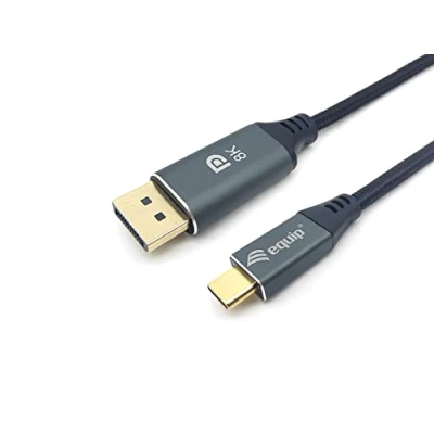 Abbildung von Equip 133423 USB C zu DisplayPort Premium Kabel, M/M, 3,0 m, 8 K/60 Hz