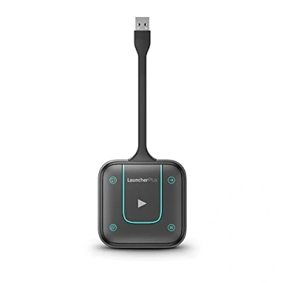 Abbildung von Vivitek LauncherPlus USB Plug and Play Gerät, Dongle, WLAN Leistung 2,4 GHz &amp; 5 GHz, AES 256 Verschlüsselung, ISO27001, 2 Jahre Garantie, schwarz