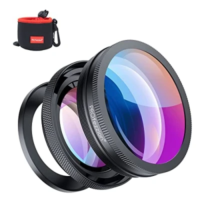 Abbildung von PROfezzion Weitwinkel Makro 2 in 1 Add on OSS Kameraobjektiv für Sony ZV 1F E10L DSC RX100 RX100M5 RX100M6 RX100MM 7 E10 Canon G7X Mark II III G5X