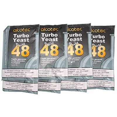 Abbildung von 8 x AlcoTec Turbohefe Pure 48h 20% Alkohol