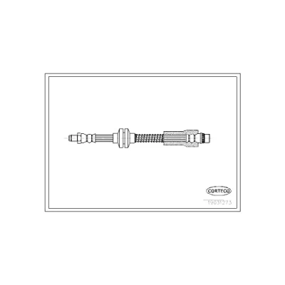 Abbildung von CORTECO 19031273 Bremsschläuche Vorderachse 455 FIAT: Ulysse II, CITROËN: C8, PEUGEOT: 807, Expert I